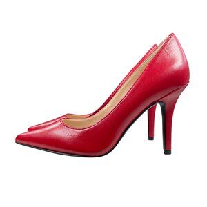 Nine West Classic Stiletto Heels Red Pointed Toe Business Night Out Women's 5M